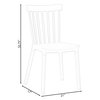 Fabulaxe Modern Plastic Dining Chair Windsor Design with Beech Wood Legs, Yellow, PK 2 QI004223.YL.2